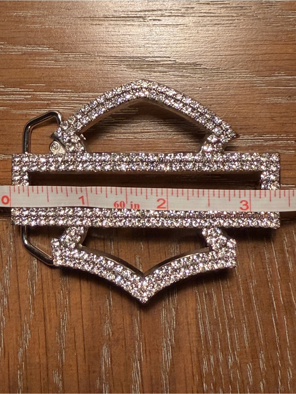 Harley-Davidson Belt Buckle Bar & Shield Women’s 2005 w/ Rhinestones, NEW pls rd - Picture 9 of 12